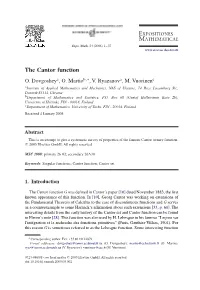 The Cantor Function O