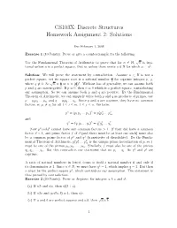 CS103X: Discrete Structures Homework Assignment 2: Solutions