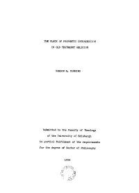 GORDON R. CONNING Submitted to the Faculty of Theology of The