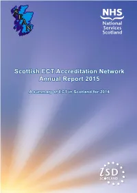 Scottish ECT Accreditation Network Annual Report 2015
