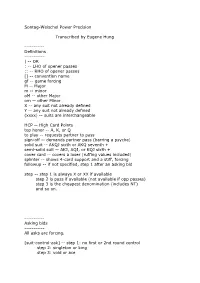 Sontag-Weischel Power Precision