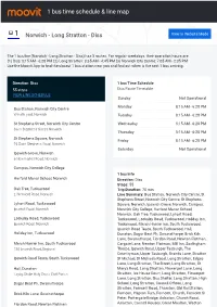 1 Bus Time Schedule & Line Route