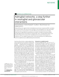 Astroglial Networks: a Step Further in Neuroglial and Gliovascular Interactions