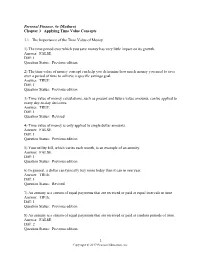 Chapter 3 Applying Time Value Concepts