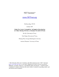 NET Institute*