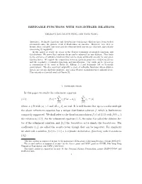 Refinable Functions with Non-Integer Dilations