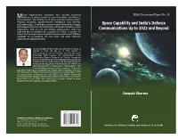 Space Capability and India's Defence Communications up to 2022 and Beyond