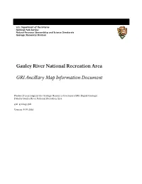 Geologic Resources Inventory Map Document for Gauley River National Recreation Area