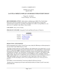 Lagunitas Creek Floodplain and Riparian Enhancement Design