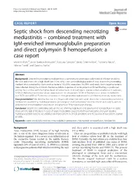 Septic Shock from Descending Necrotizing Mediastinitis