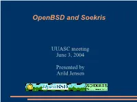 Openbsd and Soekris