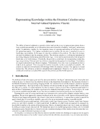 Representing Knowledge Within the Situation Calculus Using Interval-Valued Epistemic Fluents