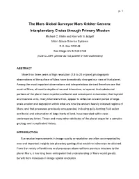 The Mars Global Surveyor Mars Orbiter Camera: Interplanetary Cruise Through Primary Mission