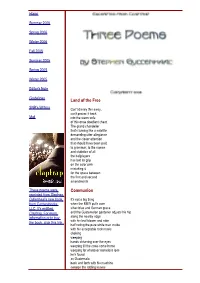 Three Poems by Stephen Gyllenhaal Excerpted From