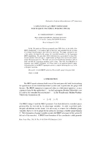 Brst Formalism for Massive Vectorial Bosonic Fields