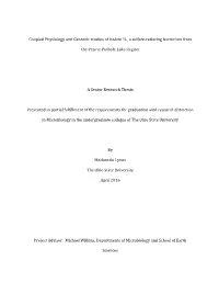 Coupled Physiology and Genomic Studies of Isolate 1L, a Sulfate-Reducing Bacterium From