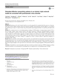 Disturbed Effective Connectivity Patterns in an Intrinsic Triple Network Model Are Associated with Posttraumatic Stress Disorder