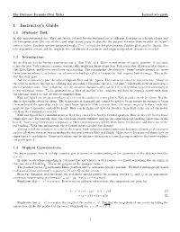 1 Instructor's Guide