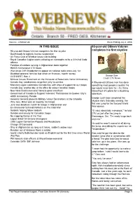 IN THIS ISSUE 95-Year-Old Ottawa Veteran Completes His First Skydive