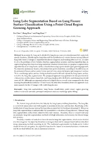 Lung Lobe Segmentation Based on Lung Fissure Surface Classification