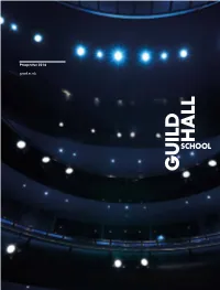 Senior Staff at Guildhall School Getting in Touch