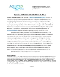 Aquatica Set to Open for 2020 Season on May 23