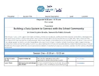 Building a Data System to Connect with the School Community Uri Harel & John Breslin, Somerville Public Schools