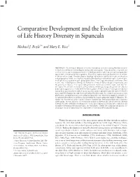 Comparative Development and the Evolution of Life History Diversity in Sipuncula