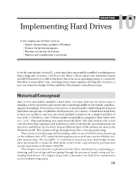 Implementing Hard Drives 10
