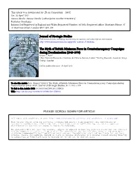 Journal of Strategic Studies the Myth of British Minimum Force In
