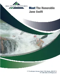 Meet the Honorable Jane Swift