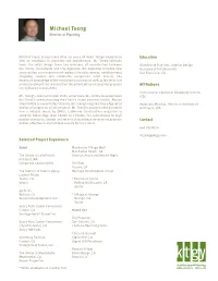Michael Tseng Director of Planning
