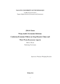 ZHAO Xuan Wang Anshi's Economic Reforms