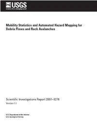 Mobility Statistics and Automated Hazard Mapping for Debris Flows and Rock Avalanches