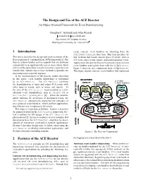 The Design and Use of the ACE Reactor an Object-Oriented Framework for Event Demultiplexing