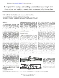 Bivergent Thrust Wedges Surrounding Oceanic Island Arcs: Insight from Observations and Sandbox Models of the Northeastern Caribbean Plate