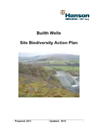 Builth Wells Quarry, Powys Location (Incl