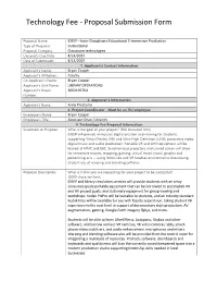 Technology Fee - Proposal Submission Form