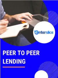 What Is Peer to Peer Marketplace Lending