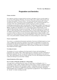 Pragmatism and Semiotics