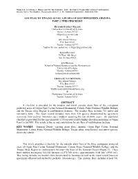 AJO PEAK to TINAJAS ALTAS: a FLORA of SOUTHWESTERN ARIZONA PART 2. the CHECKLIST ABSTRACT a Checklist Is Provided for the Mode