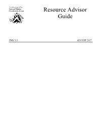 Resource Advisor Guide
