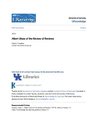 Albert Shaw of the Review of Reviews
