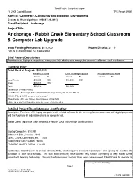 Anchorage Project Title: Anchorage - Rabbit Creek Elementary School Classroom & Computer Lab Upgrade