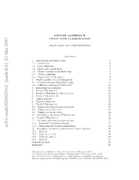Arxiv:Math/0208229V2 [Math.RA] 12 Mar 2003 References Acknowledgments 24 Type 12.4