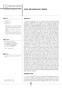 Avian Mycoplasmosis Update