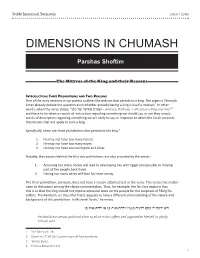 Dimensions in Chumash
