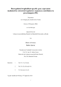 Dissertation Thesis Phd Dysregulated Trophoblast-Specific Gene