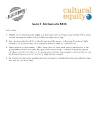 Handout 3 - Café Conversation Activity