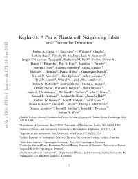 20 Jun 2012 Kepler-36: a Pair of Planets with Neighboring Orbits
